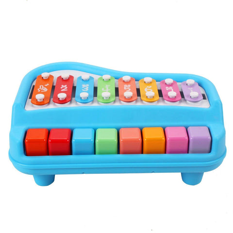 2 in 1 Colorful Plastic Percussion Piano Toy (Multi Color) | 1502