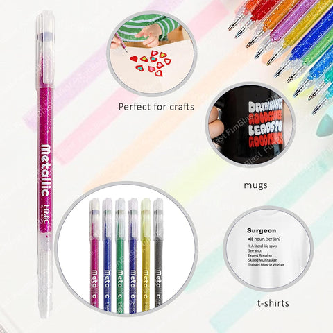 Metallic Glitter Pen – 12 Colors | HMC-9013-12