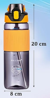 Sipper Water Bottle Black - 820 ml | GBT-PJ-756