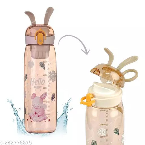 Cute Rabbit Water Bottle with Sipper | GBT-5788-1 | ASSORTED