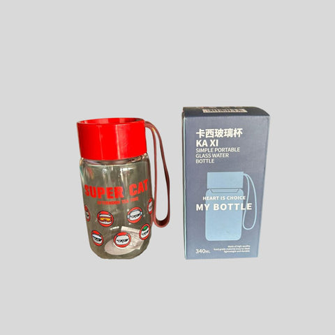 Glass Bottle for Milk/Juice/Shake/Water Airtight Lid Drinking Bottle | GBT-5792-1