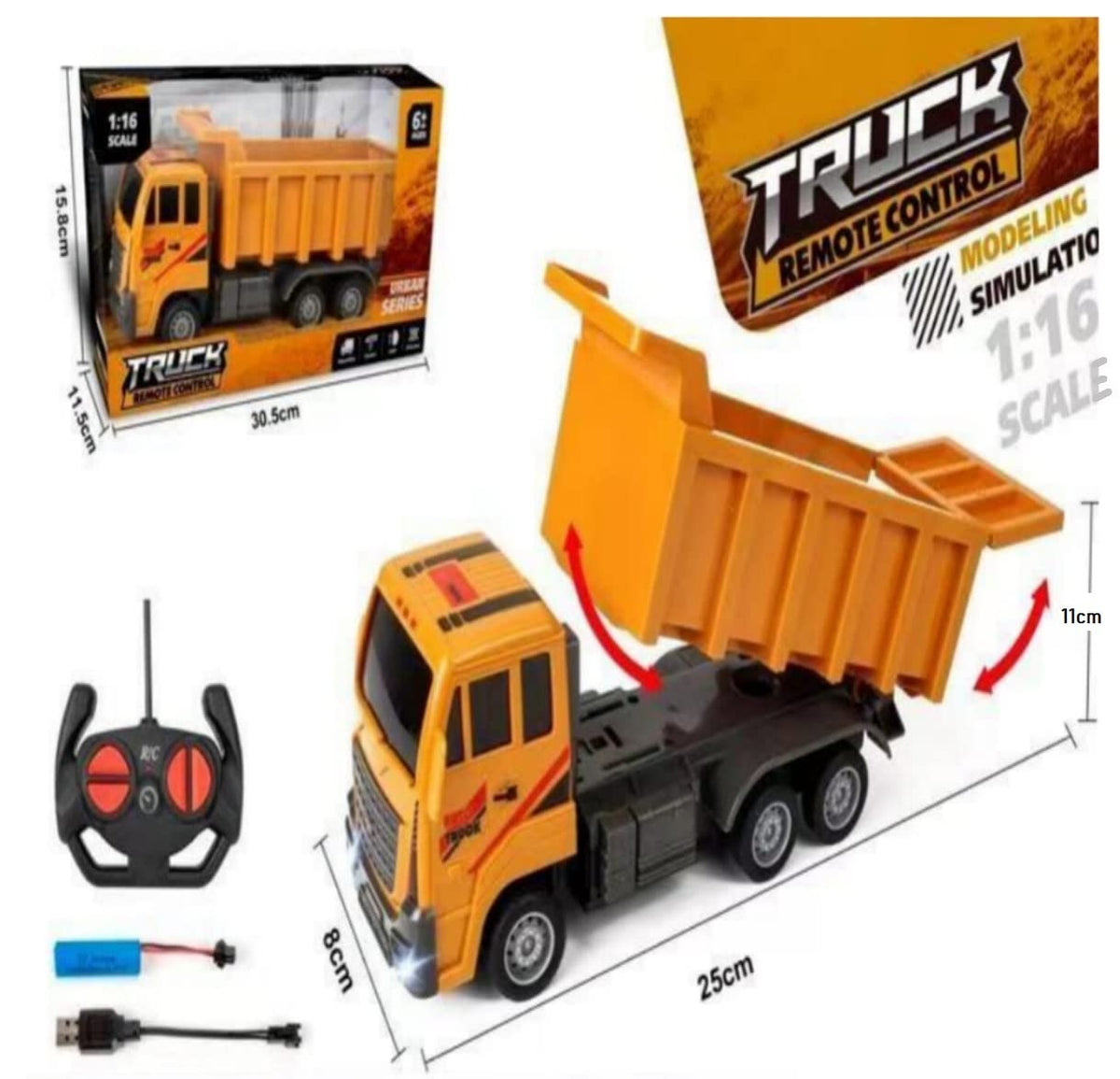 Remote Control Dumper Truck RC LO269683A KidsROAR