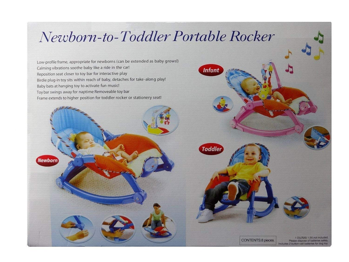 Toddler Rocker cum Bouncer Chair for Baby with Soothing Vibrations