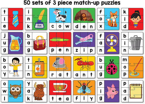 Make and Spell Type 1 - 150 Piece Spelling Puzzle  | INT387 MAKE N SPELL ASORTED