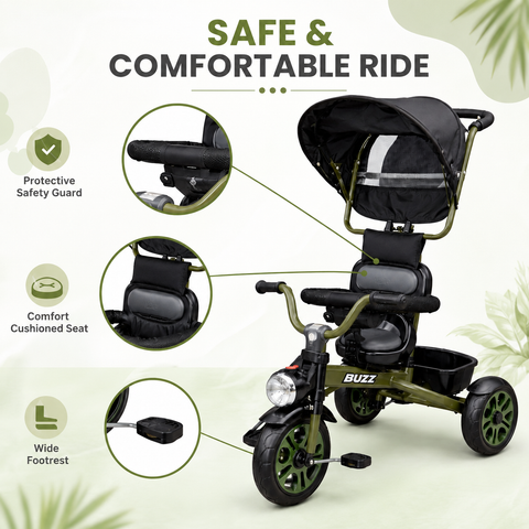 Buzz Tricycle with Canopy for Kids | DT-800