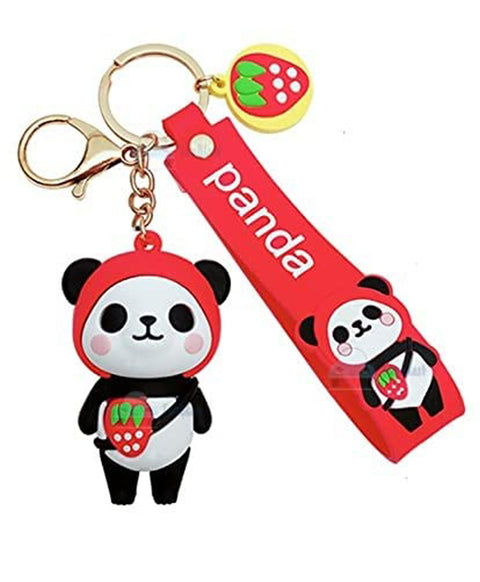 Sqaure & Strawberry Shape Pop it Fidget Toys Big with Key chain Pack of 3 - Multicolor | MB-0311