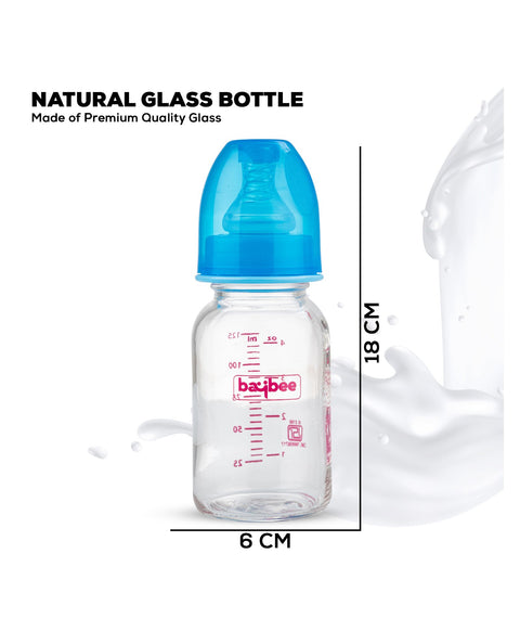 Slim Essential Glass Baby Feeding Bottle - 125 ml | BYIE500