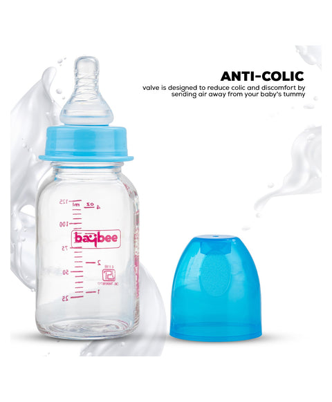 Slim Essential Glass Baby Feeding Bottle - 125 ml | BYIE500