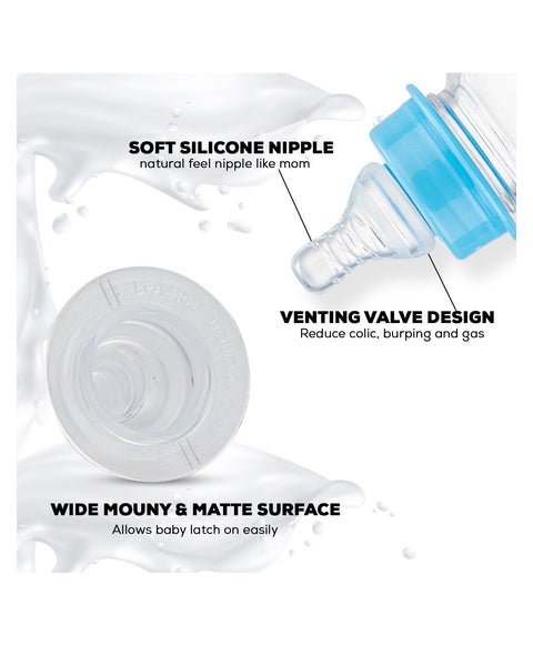 Slim Essential Glass Baby Feeding Bottle - 125 ml | BYIE500