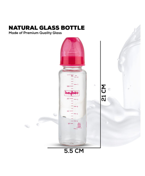 Slim Essential Glass Baby Feeding Bottle - 250 ml | BYIE501