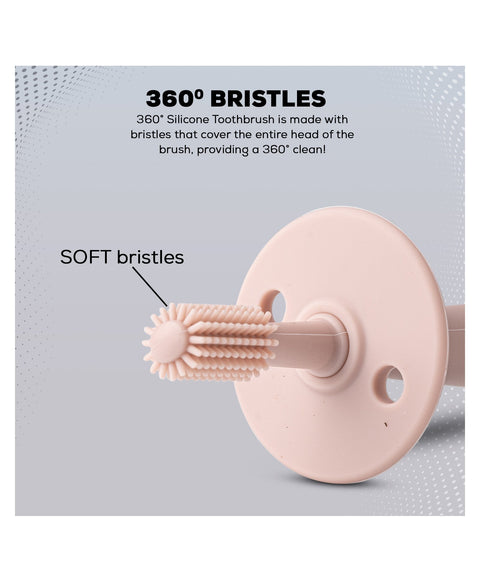 360 Soft Silicone Baby Toothbrush With Anti Choking Handle | BYIE380