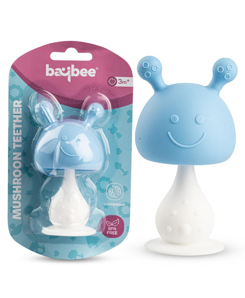 Mushroom Shape BPA Free Silicone Teether ( PACK OF 1 )  | BYIE429