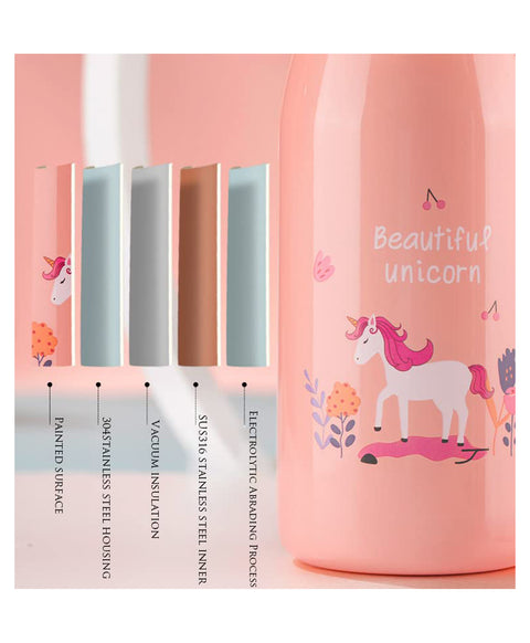 Hot & Cold Water Bottle - 400 ml Color May Vary | ABL-2021