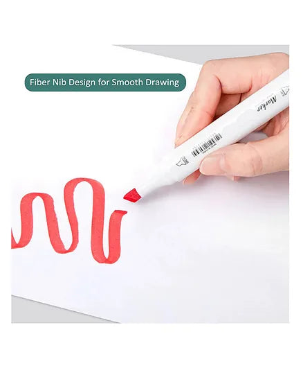 Twin Head Dual Tip Art Markers Pen Sketch Set of 36 Colour Markers (Assorted) | AK-168-36