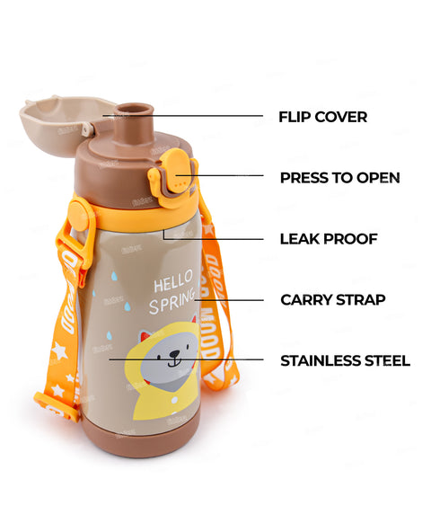 Water Bottle Hot & Cold Double Walled Thermos Flask Vacuum Insulated Stainless Steel Water Bottle - 450 ml | PLJ-503-450