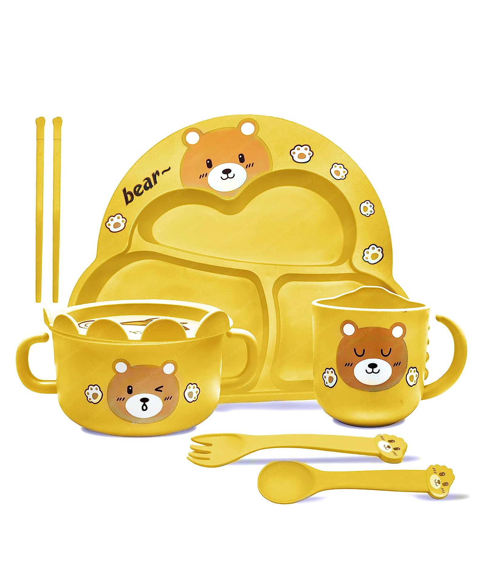 Cartoon Design Bamboo Fibre Dinnerware Set | BV-8023– KidsROAR