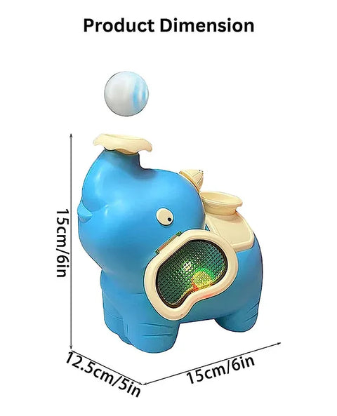 Elephant Blowing Up Ball Musical Toy with Light Spray