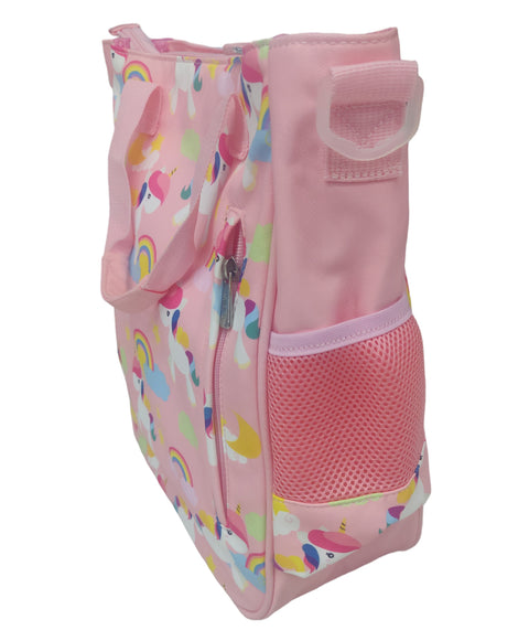 Unicorn Print Cute Colorful Multi Purpose Handbag ( Multicolor ) | KQ-0601