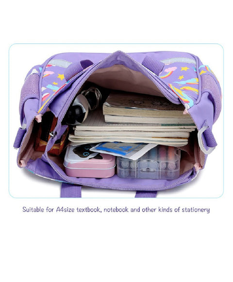 Unicorn Print Cute Colorful Multi Purpose Handbag ( Multicolor ) | KQ-0601