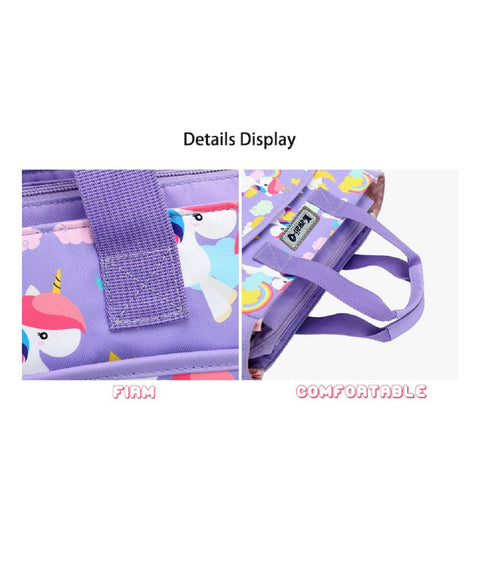 Unicorn Print Cute Colorful Multi Purpose Handbag ( Multicolor ) | KQ-0601