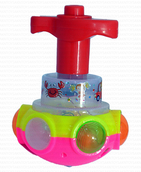 Led Lattoo Spinning Top with Led Toy  | LMI-7612 ( Color May Vary)