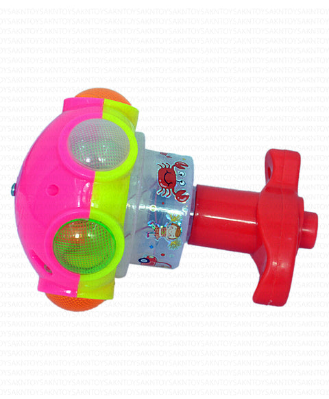 Led Lattoo Spinning Top with Led Toy  | LMI-7612 ( Color May Vary)