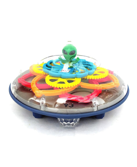Transparent Gear Space Saucer Car Vehicle Toy  | YJ388-69