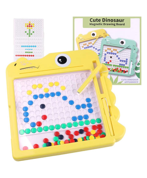 Dinosaur Magnetic Dot Art Drawing Board | ME080 - Colour may vary