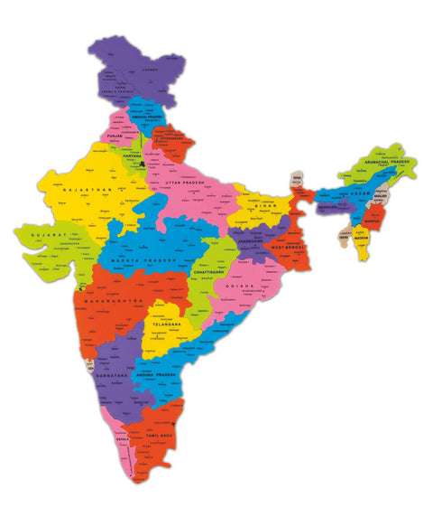 Discover India 5 in 1 India Map Puzzle- 29 Pieces | DIIN-08006