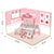 DIY Ice Cream Shop Wooden Doll House with Plastic Furniture | 008695
