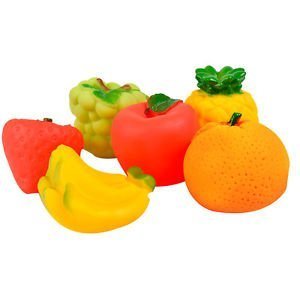 Non-Toxic Soft Chu Chu Fruit/Vegetable Bath Toys (Multicolour) | MD0726