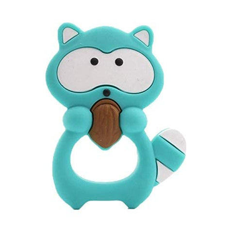 Silicone Raccoon Baby Teether BPA Free Silicone Chew | ( ASSORTED ) C-33