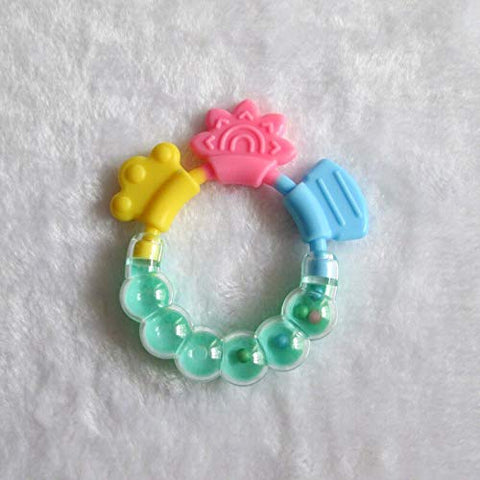 Teether Bell Round Shape Stick Chews Silicone Infant Baby Dental Care | A6119-1