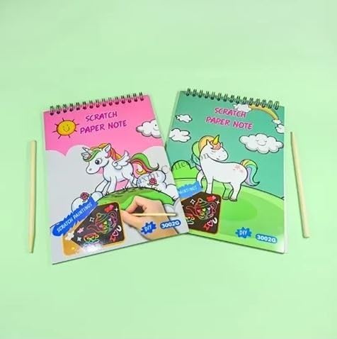 UNICORN BLACK PAGE SPIRAL BOOK | GBT-ZGB-03