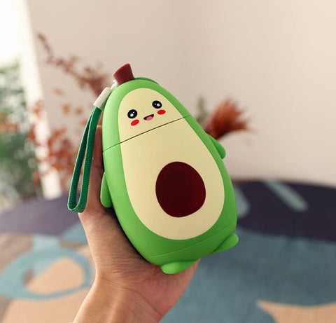 Mini Avocado Design Glass Water Bottle | 280 ML |  GBT-1141 ( ASSORTED )