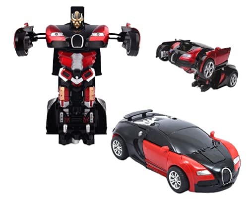 2 in 1 Automatic Robot Converted Remote Control Car with Light Sound 1 KidsROAR