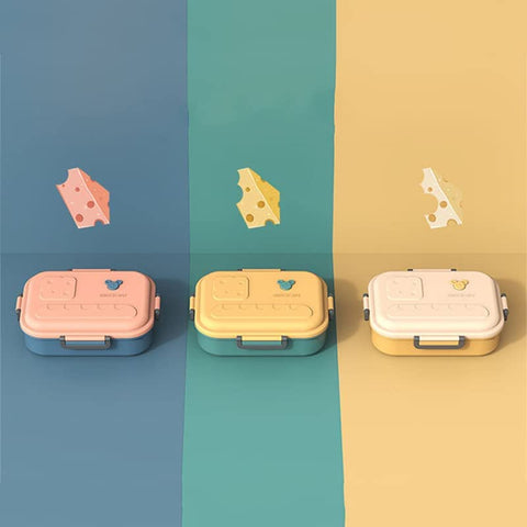 3 Compartment Lunch Box Stainless Steel Tiffin Box | GBR-612 ( assorted )