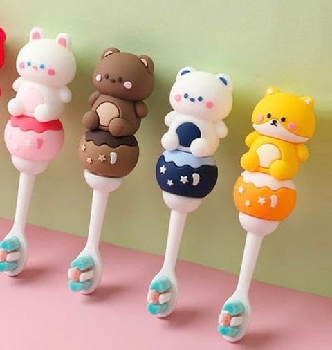 Teddy Bear Shape Design Soft Tooth Brush | TB-1702