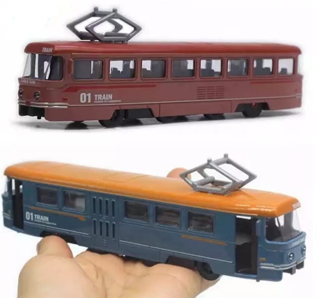 Tram Openable Window Retro Model Tram, Music & Lighting with Openable Doors | YD635– KidsROAR