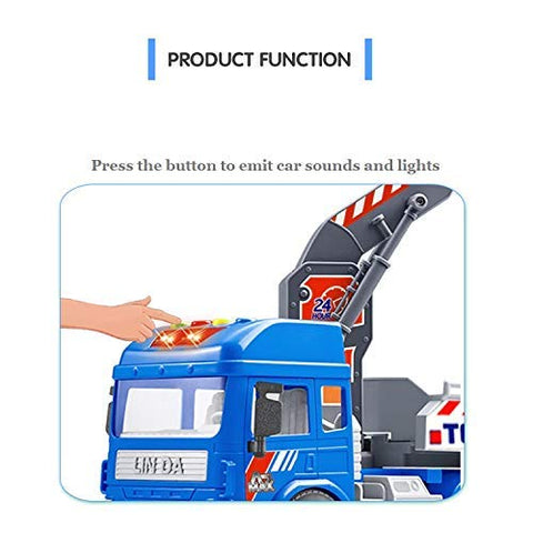 Friction Tow Trucks With Car | LMI-8030-40A