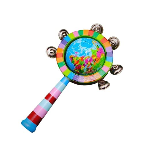 Matte Rattle Wooden Non Toxic Colourful Rattle | KM17-8– KidsROAR
