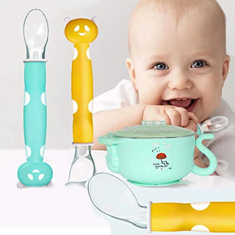 Infant Kids Feeding Tools Set |  BPA Free | (Random Color)(Set of 2 Pcs) |18929