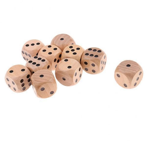 WOODEN DICE 14MM 40P | WD-1210