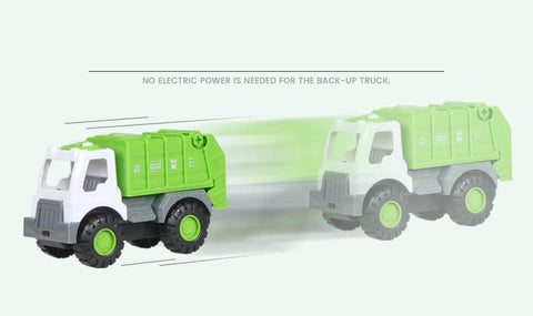 Friction Powered Garbage Truck,City Service,Waste Management Truck with Trash Bin | Uv5495