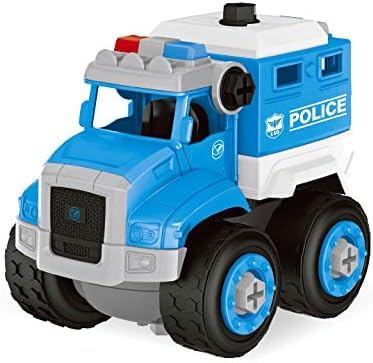 Hub DIY Police Truck Construction Toy | 677-148A