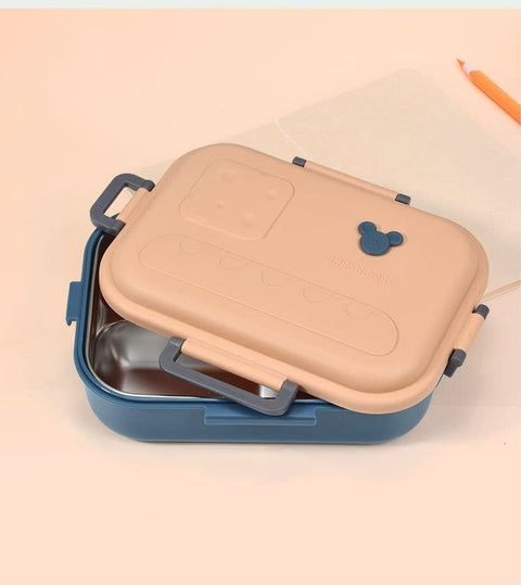 3 Compartment Lunch Box Stainless Steel Tiffin Box | GBR-612 ( assorted )