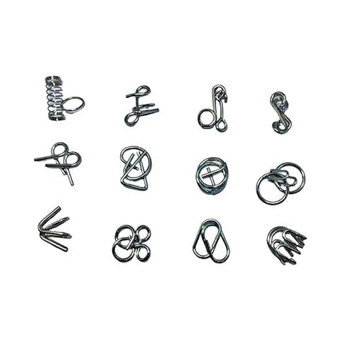 Assorted Metal Puzzle  | Disentanglement Puzzle Unlock Interlock  | NE17172