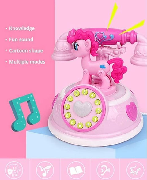 Landline Plastic Telephone Toy | Music & Light | NEDH009-29