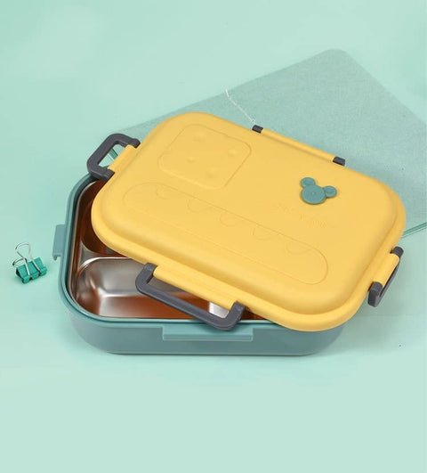 3 Compartment Lunch Box Stainless Steel Tiffin Box | GBR-612 ( assorted )