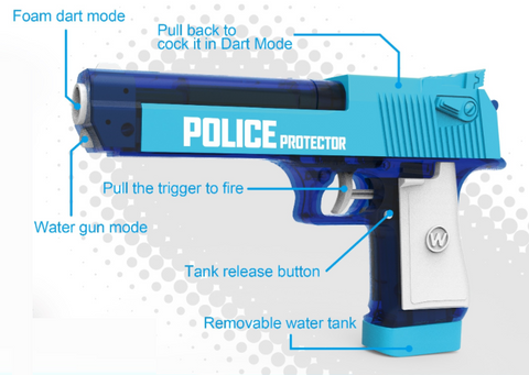 2 In 1 Blast Water Gun Toy | LMI-648-33
